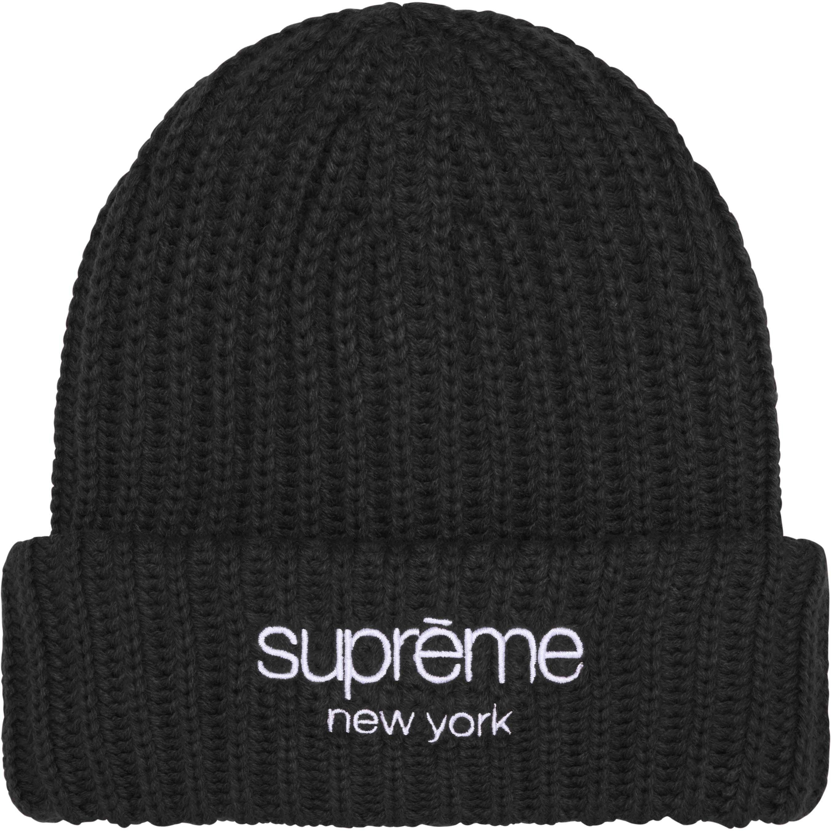 Chunky Rib Classic Logo Beanie view 3